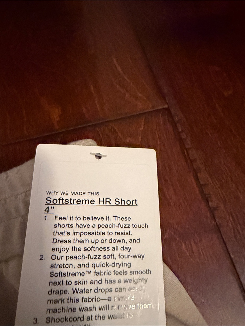 lululemon athletica Cream Elastic-Waist Casual Shorts - Picture 2 of 3
